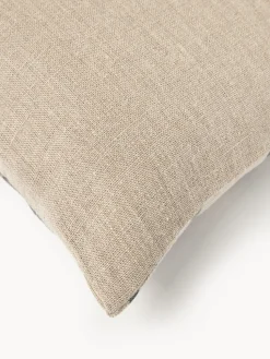 Cojín artesanal de lino Oleo