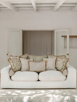 Cojín artesanal para exterior Yoko