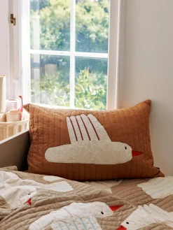 Cojín de algodón ecológico Bird