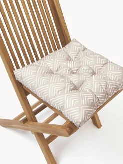 Cojín de asiento de exterior con estampado gráfico Milano