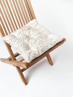 Cojín de asiento para exterior estampado jacquard Ortun