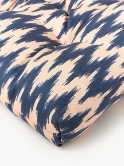 Cojín de asiento para exterior con estampado ikat Maillot