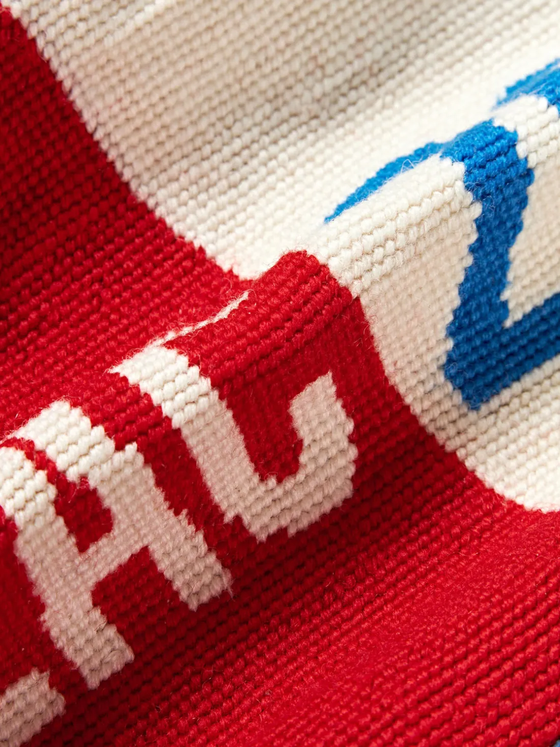 Cojín decorativo de lana artesanal Prozac