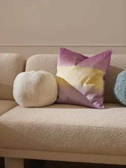 Cojín decorativo redondo de pelo sintético Ginny