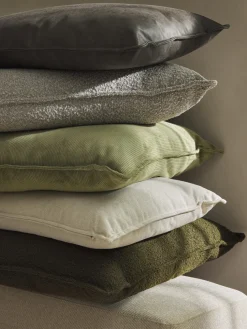 Cojín grande en tejido bouclé sofá Lennon, 50 x 80 cm