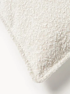 Cojín grande en tejido bouclé Lennon, 70 x 70 cm