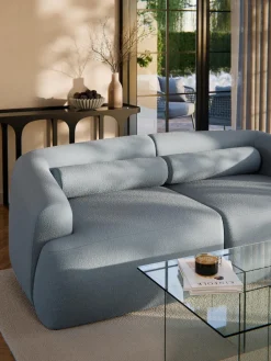 Cojín rulo de sofá en tejido bouclé Sofia