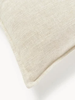 Cojín sofá grande de mezcla de lino Lennon, 70 x 70 cm