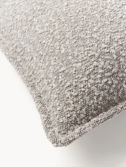 Cojín sofá grande en tejido bouclé Lennon, 60 x 60 cm