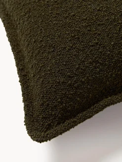 Cojín sofá grande en tejido bouclé Lennon, 60 x 60 cm