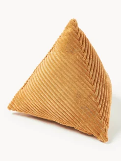 Cojín triangular de pana Kylen