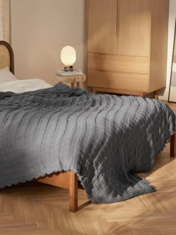 Colcha de muselina con flecos Bethany