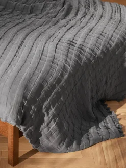 Colcha de muselina con flecos Bethany