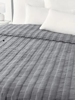 Colcha de muselina con flecos Bethany