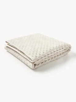 Colcha de terciopelo acolchada Riko