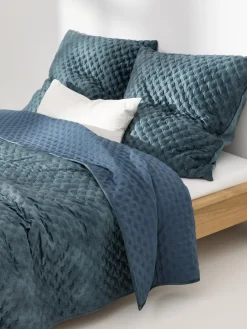 Colcha de terciopelo acolchada Riko