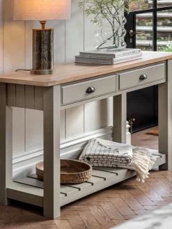 Consola artesanal de madera Eton