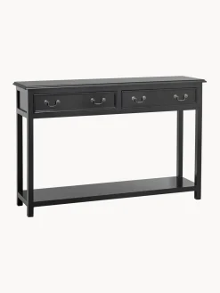 Consola artesanal de madera de mango Moss