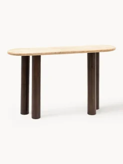 Consola con tablero de travertino Trevi