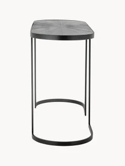 Consola de metal con tablero de madera Carter