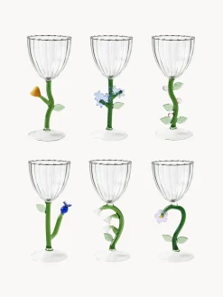Copas de vino artesanales Botanica, 6 uds.