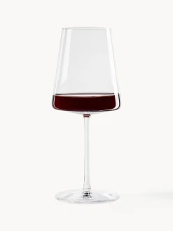 Copas de vino tinto de cristal Power, 6 uds.