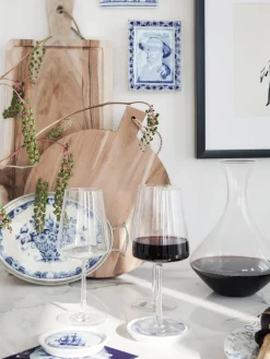 Copas de vino tinto de cristal Power, 6 uds.