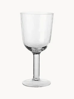 Copas de vino tinto sopladas Martillado, 4 uds.