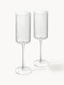 Copas flauta sopladas Aleo, 4 uds.