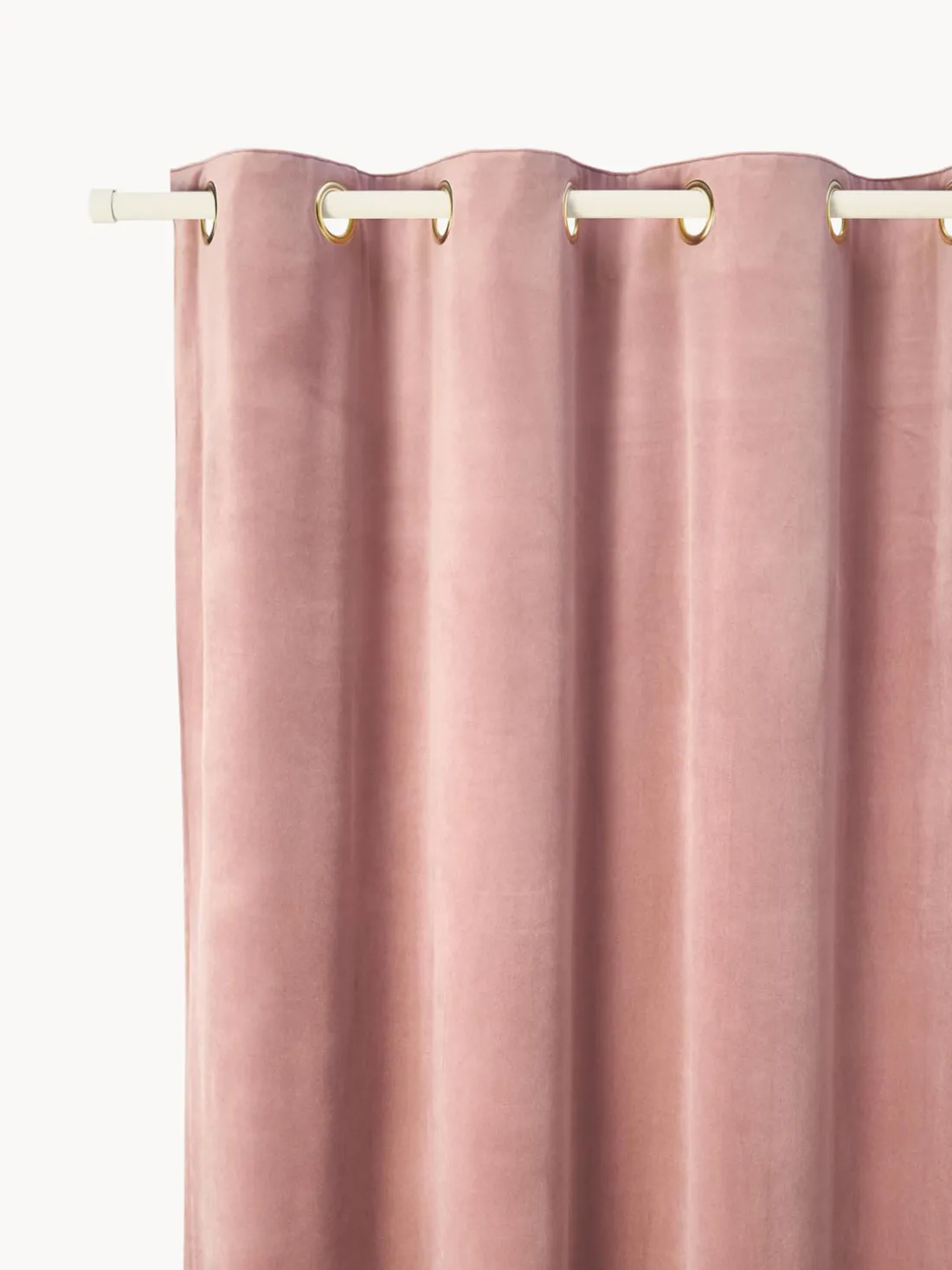 Cortinas de terciopelo oscuras con ojales Rush, 2 uds.