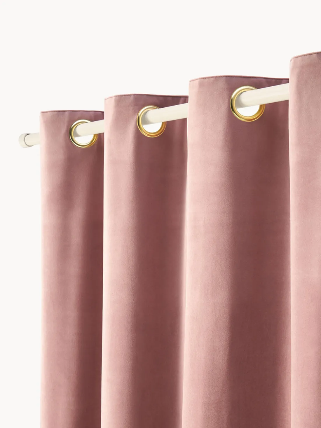 Cortinas de terciopelo oscuras con ojales Rush, 2 uds.