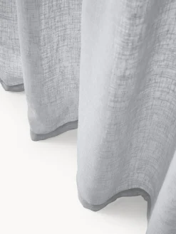 Cortinas semitransparente con cinta de lazo Gardine Ibiza, 2 uds.