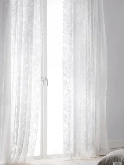 Cortinas transparentes con dobladillo Lacina, 2 uds.