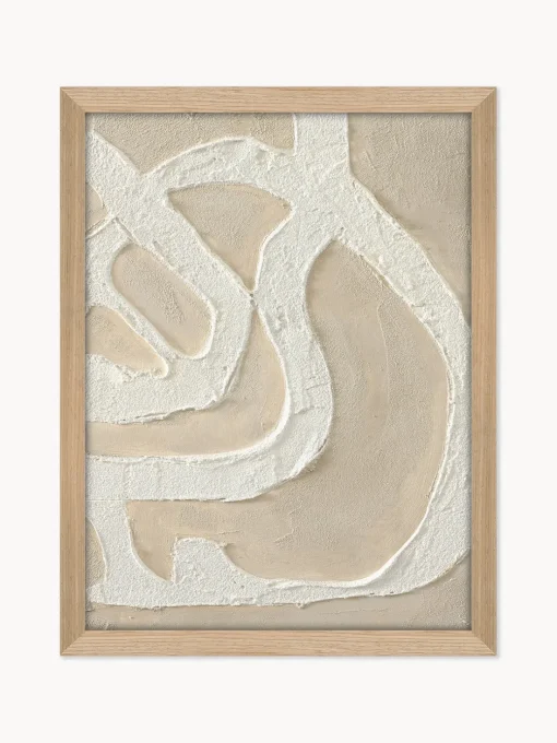 Cuadro con marco en lienzo Raw Organic