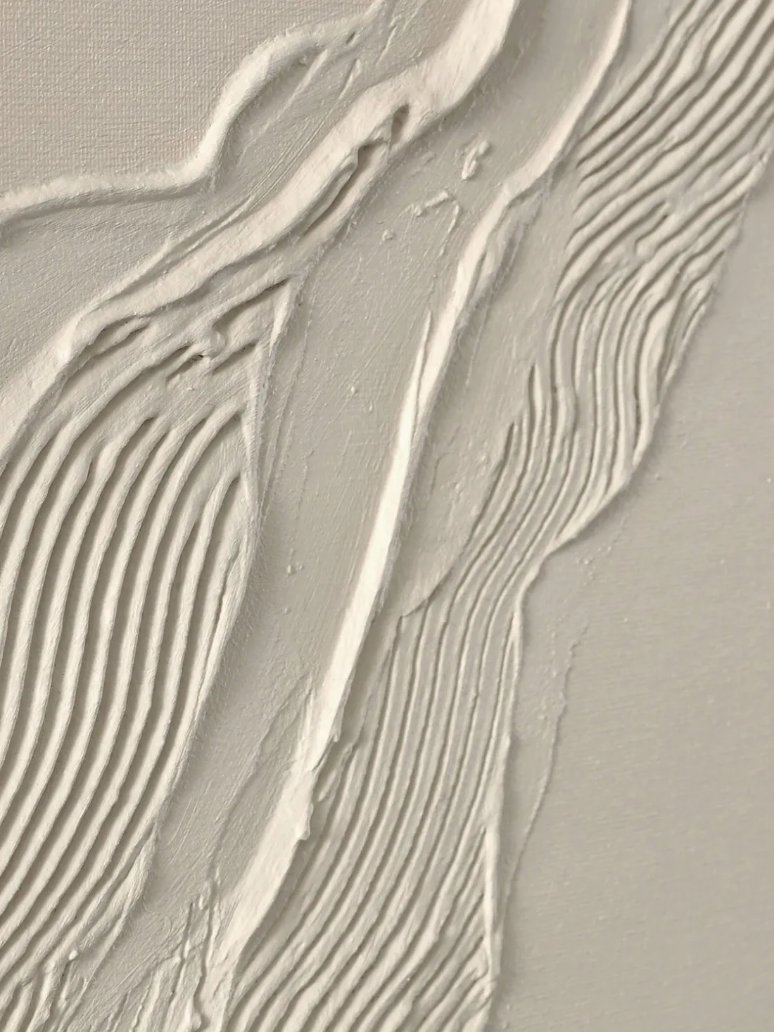 Cuadro en lienzo enmarcado pintado a mano Beige Heritage