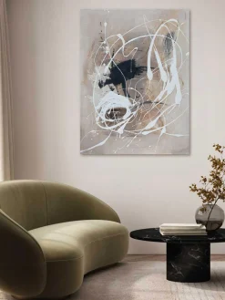 Cuadro en lienzo pintado a mano Cream