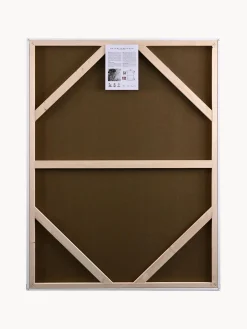 Cuadro en lienzo pintado a mano Light Line, marco de madera