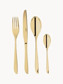 Cubertería de acero inoxidable Leaf, 4 comensales, 16 pzas.