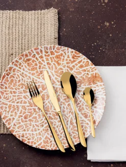 Cubertería de acero inoxidable Leaf, 4 comensales, 16 pzas.