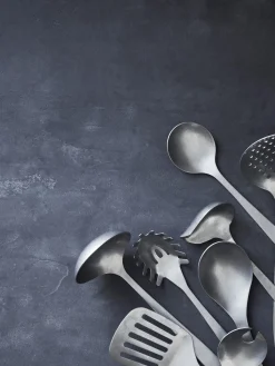 Cuchara para espaguetis plateado mate Daily