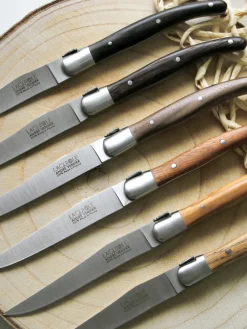 Cuchillos artesanales satinados Essentiel, 6 uds.