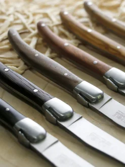 Cuchillos artesanales satinados Essentiel, 6 uds.