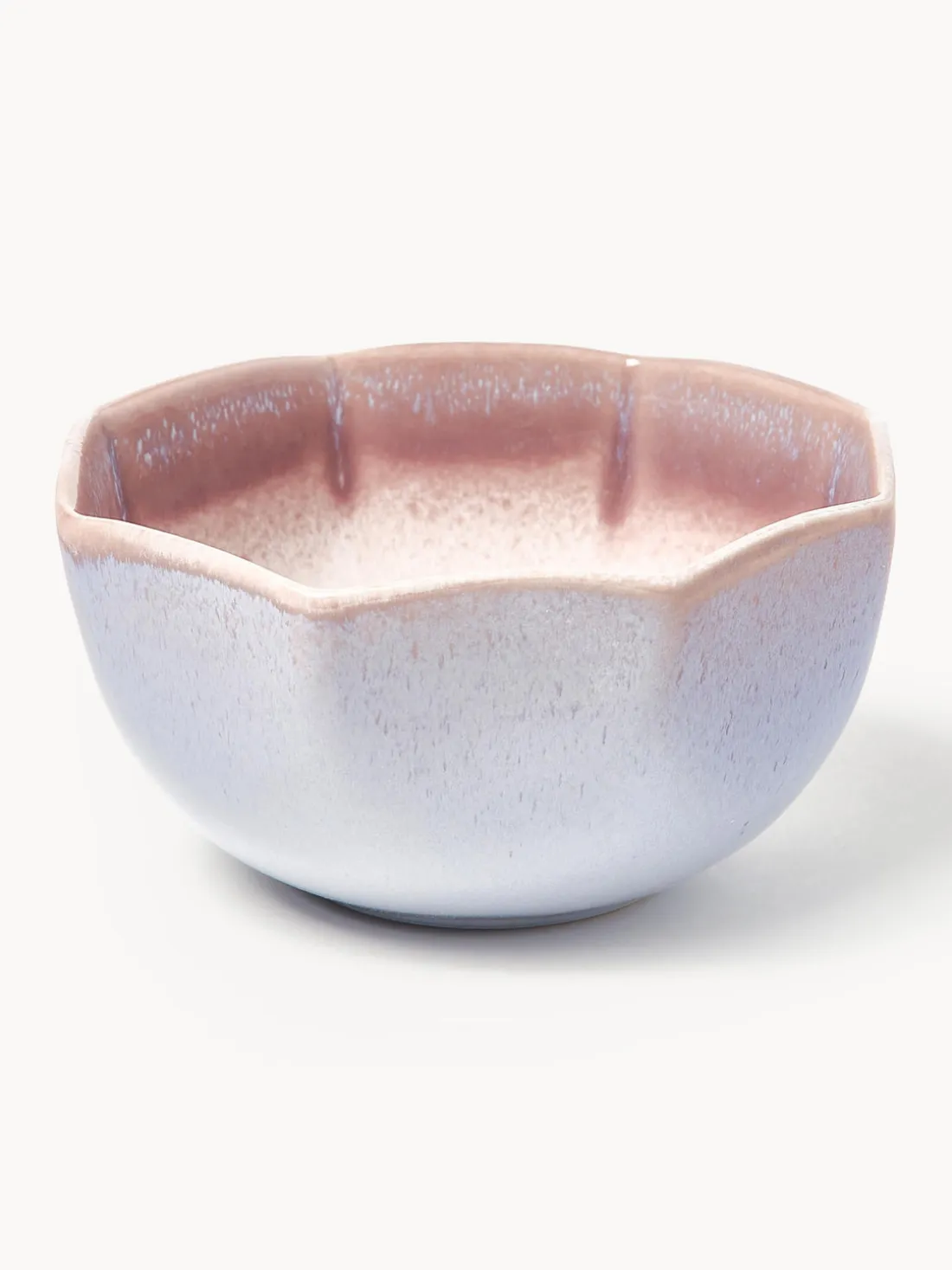 Cuencos artesanales con esmalte reactivo Vinci, 4 uds.