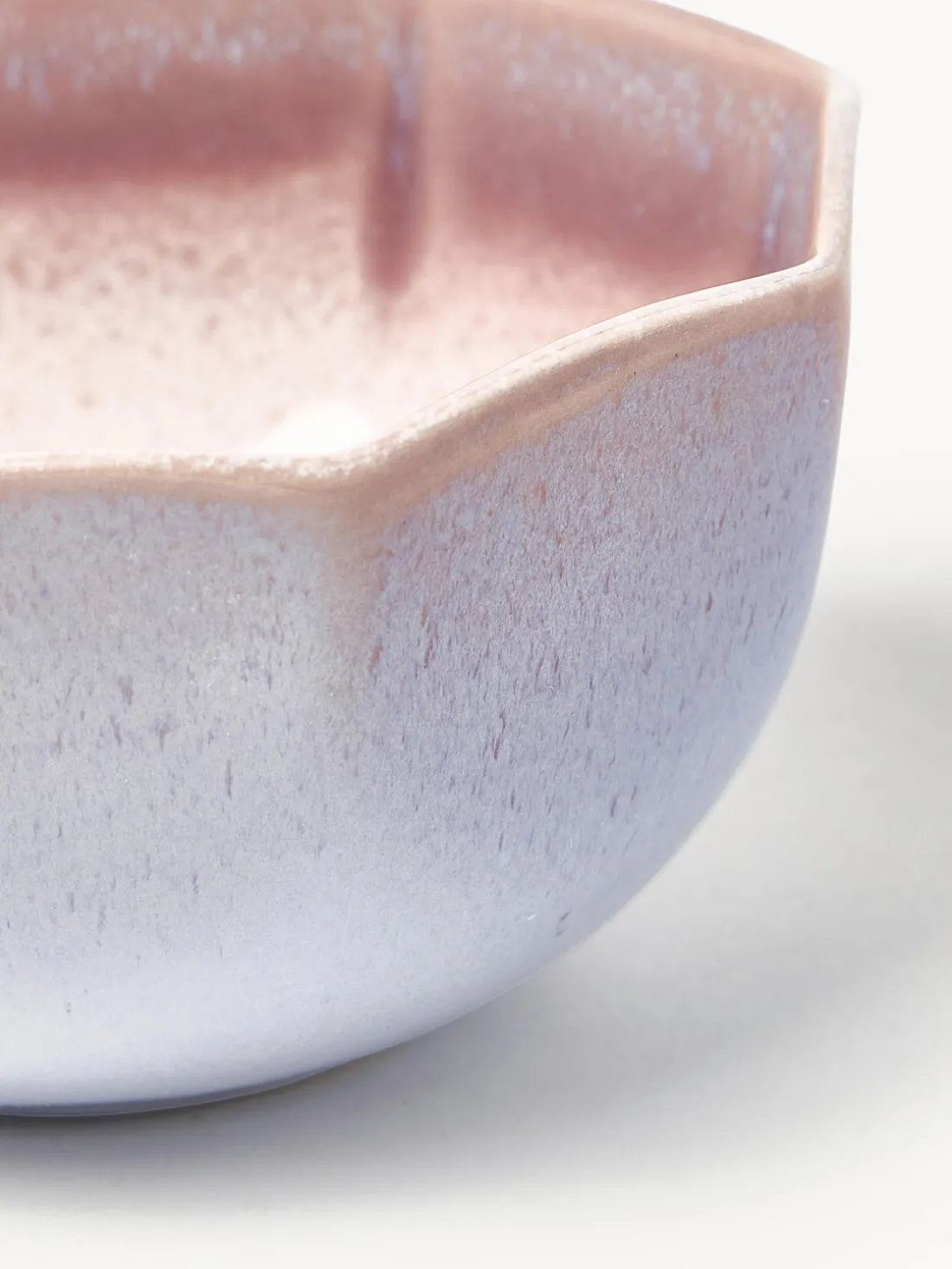 Cuencos artesanales con esmalte reactivo Vinci, 4 uds.