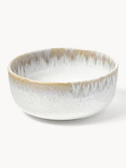 Cuencos artesanales con esmalte reactivo Danza, 4 uds.