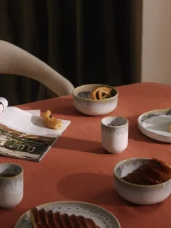 Cuencos artesanales con esmalte reactivo Danza, 4 uds.