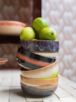 Cuencos artesanales de gres 70's, 4 uds.