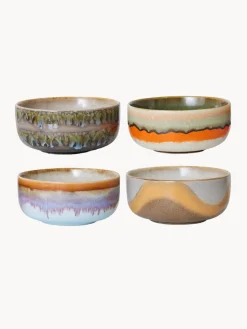 Cuencos artesanales de gres 70's, 4 uds.