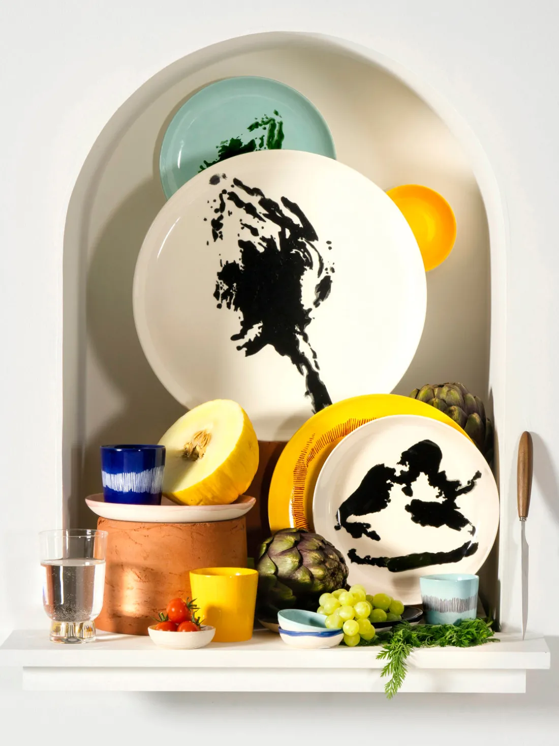 Cuencos con esmalte reactivo Feast, 4 uds.