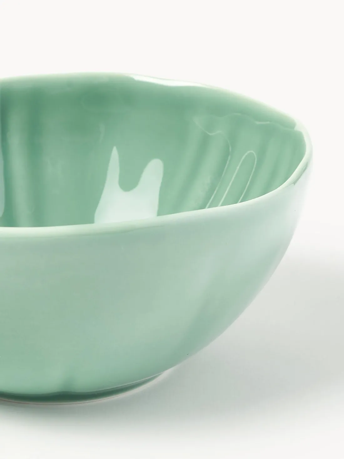 Cuencos de porcelana con relieves Sali, 4 uds.